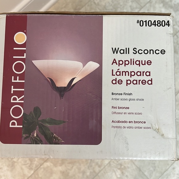 NWOT; Portfolio Wall Sconce - Picture 3 of 4